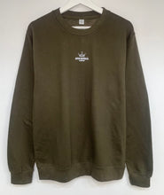 Load image into Gallery viewer, Gym Royale® Conquer Everything - Sweatshirt - White on Khaki