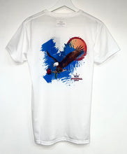 Load image into Gallery viewer, Gym Royale® - Eagle Sunset Rose Back Tee