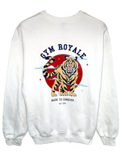 Load image into Gallery viewer, Gym Royale® Tiger Moon - White/Colour Sweatshirt