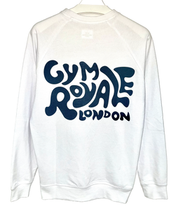 Gym Royale® Script Black/White Sweatshirt