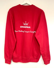 Load image into Gallery viewer, Gym Royale® Conquer Everything - Sweatshirt - White on Red
