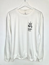 Load image into Gallery viewer, Gym Royale® Branded Sweatshirt - White/Black
