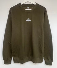 Load image into Gallery viewer, Gym Royale® Conquer Everything - Sweatshirt - White on Khaki
