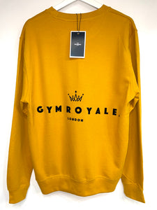 Gym Royale® Branded Sweatshirt - Mustard/Black