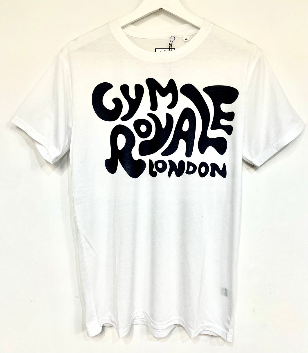 Gym Royale® Script Black/White Tee