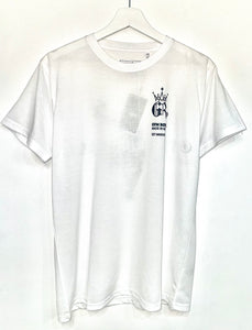 Gym Royale® - Tiger Back Branded Tee - White/Black