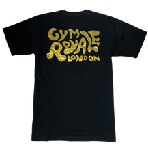 Load image into Gallery viewer, Gym Royale® Script Black/Gold Tee
