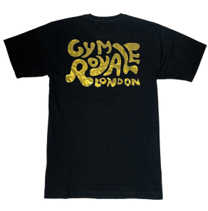 Gym Royale® Script Black/Gold Tee