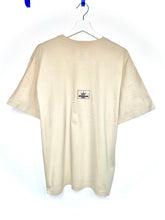 Load image into Gallery viewer, Gym Royale® Sand Oversized Tee Branded Curve - Light Sand/Black
