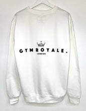 Load image into Gallery viewer, Gym Royale® Branded Sweatshirt - White/Black
