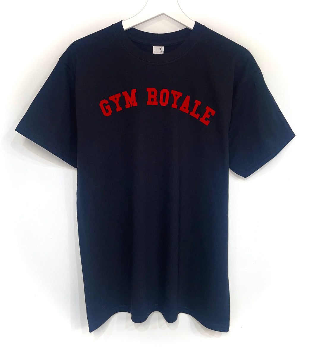 Gym Royale® Curve 86 Tee - Black/Red