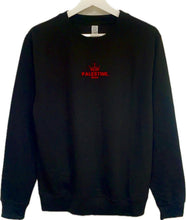 Load image into Gallery viewer, Palestine Gaza by Gym Royale®- Sweatshirt - Black/Red
