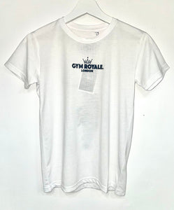 Gym Royale® - Tiger Back Star Tee - White/Black
