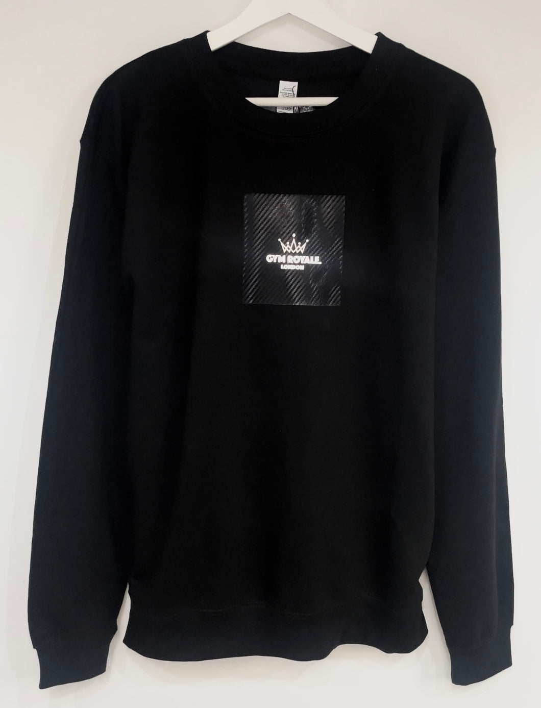 Gym Royale® Carbon Reflective Sweatshirt - Black/Reflective