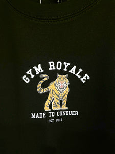 Gym Royale® Tiger Moon - Black/Colour Sweatshirt