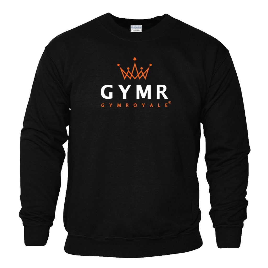 GYM ROYALE® – GYMR Black & Orange Sweatshirt