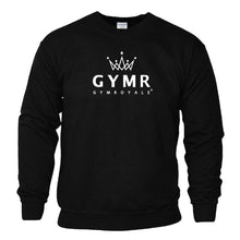 Load image into Gallery viewer, Gym Royale® – GYMR B&amp;W Sweatshirt
